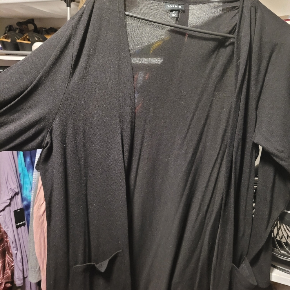 Torrid black cardigan
